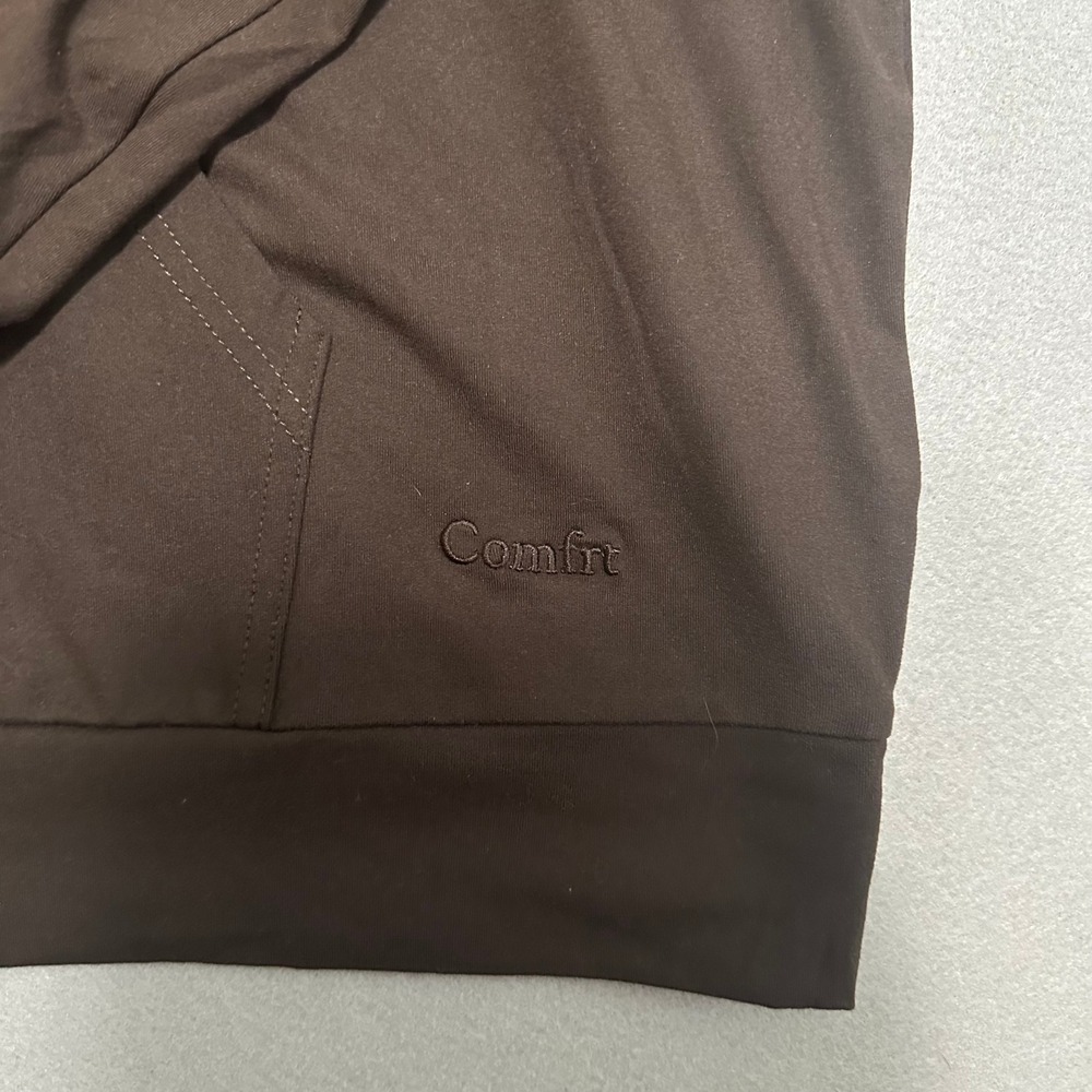 Comfrt Brown Oversized Lightweight Hoodie Sweatshirt XL Mens Womens - Picture 2 of 6